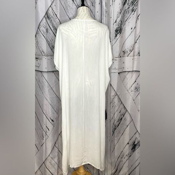 Embroidered Longsleeve Bohemian Coverup OS - Picture 6 of 7